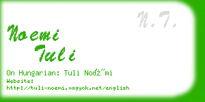 noemi tuli business card